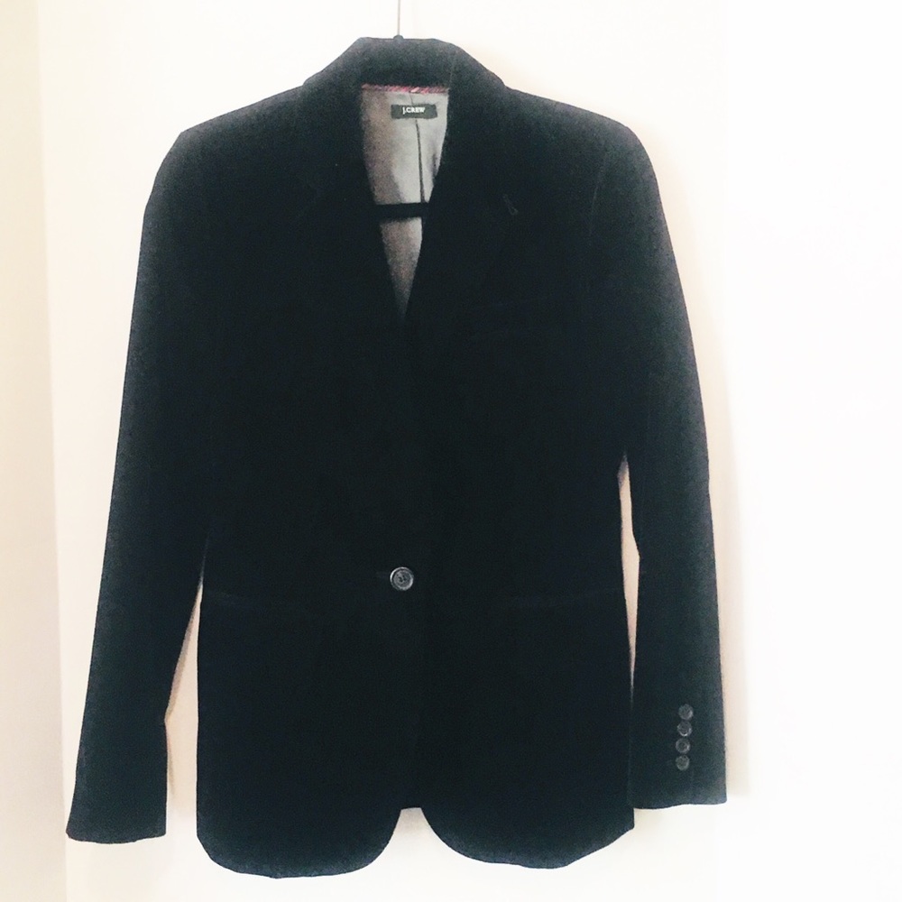 Beautiful J.Crew Velvet Lined Jacket Size 6
